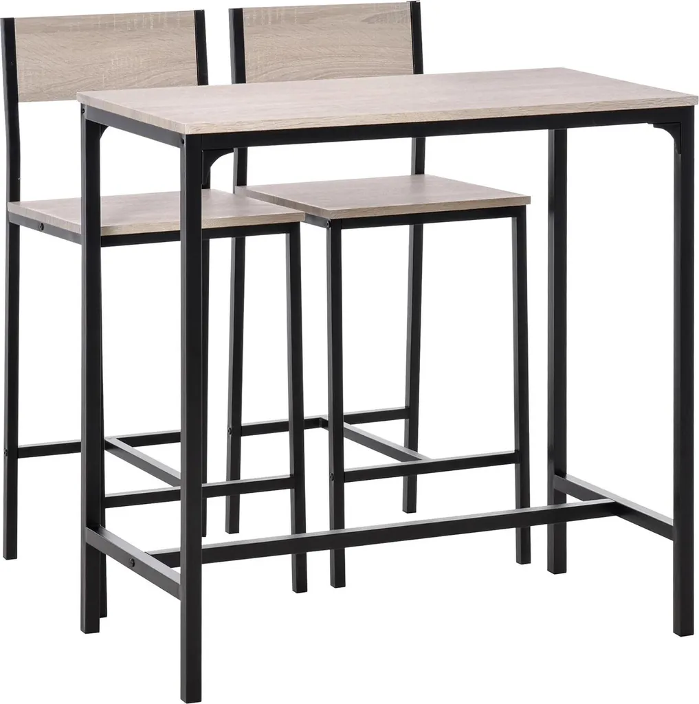 Table de bar haute 89x45x87 cm : solution gain de place pour studio
