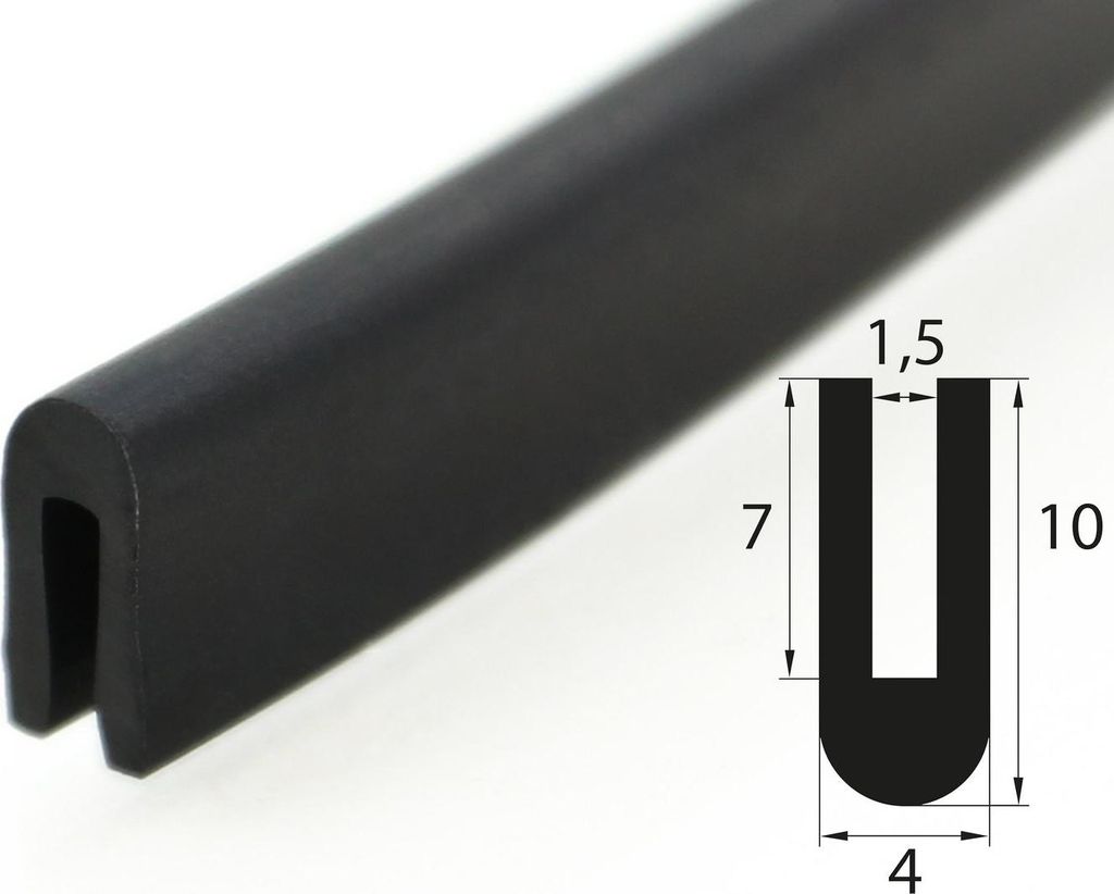 V1 Fassungsprofil 10x4 mm Fassungsbereich 1,5 mm Produktbild 