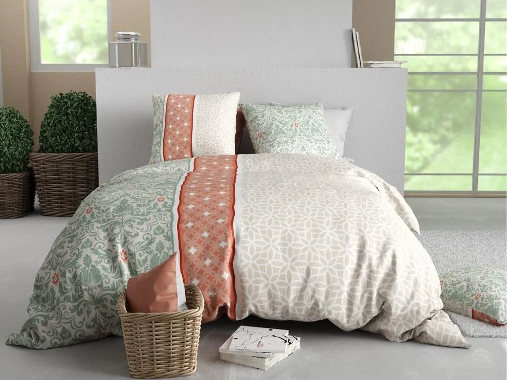Parure de lit Arabesque chic comprenant housse de couette et taie 65cm