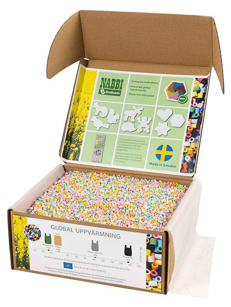 Nabbi BioBeads Schulset, ca. 55.000 Stk., pastell Mix