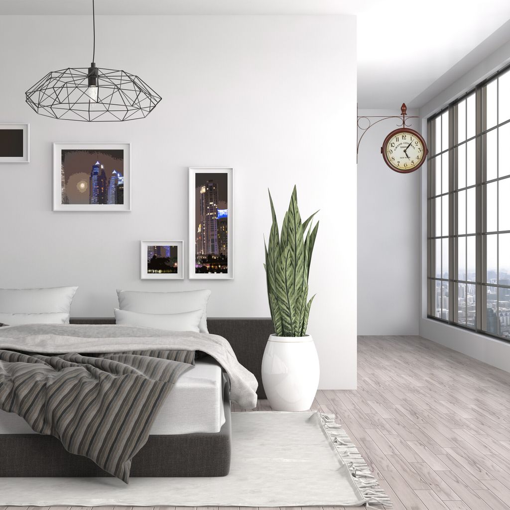 relaxdays Bahnhofsuhr doppelseitig in Braun Produktbild 5
