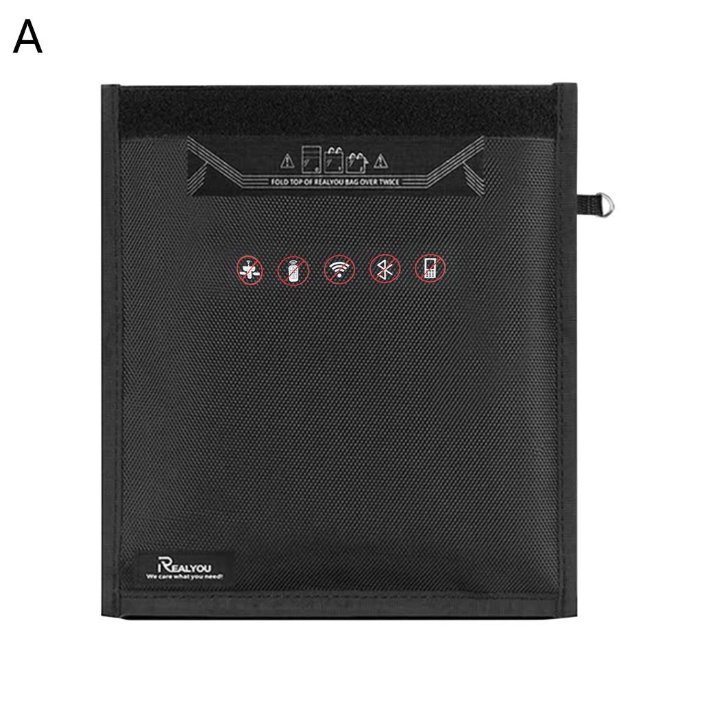 Signalschutzbeutel Anti-Hacking-Anti-Interferenz Oxford Stoff RFID Signal Blocking Wallet Hülle für Mobiltelefone-A