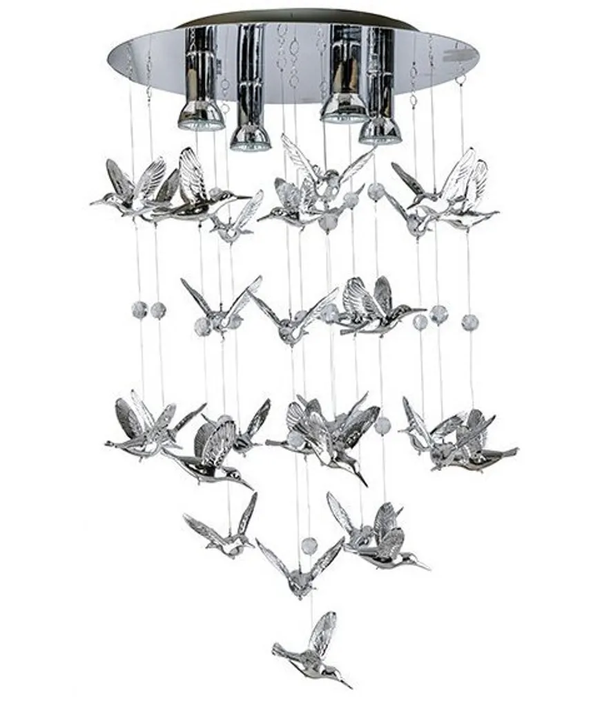 Lampe suspendue oiseaux AZ2449 Azzardo - Luminaire design en métal