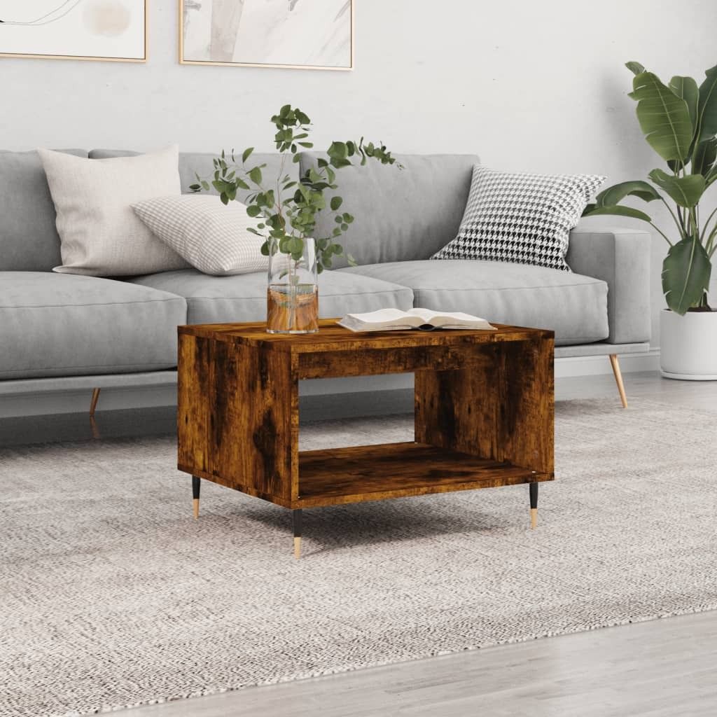 Maison Exclusive - Couchtisch Räuchereiche 60x50x40 cm Holzwerkstoff