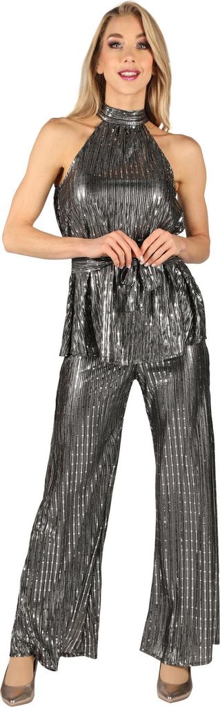 Disco Diva Dress silber Größe: M