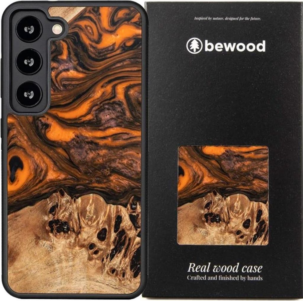 Bewood Einzigartige Hülle für Samsung Galaxy S23 - Orange