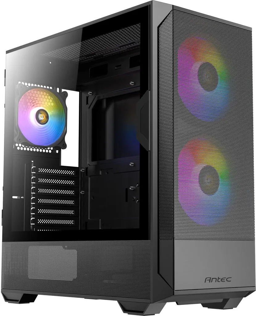Antec NX416L Nero: Eleganza Mesh e Illuminazione ARGB Sofisticata - 2