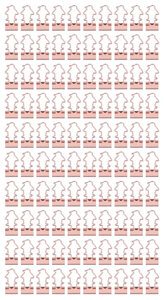 Fixez vos Documents avec Style : 100 Trombones Pingouin Métal Rose Doré