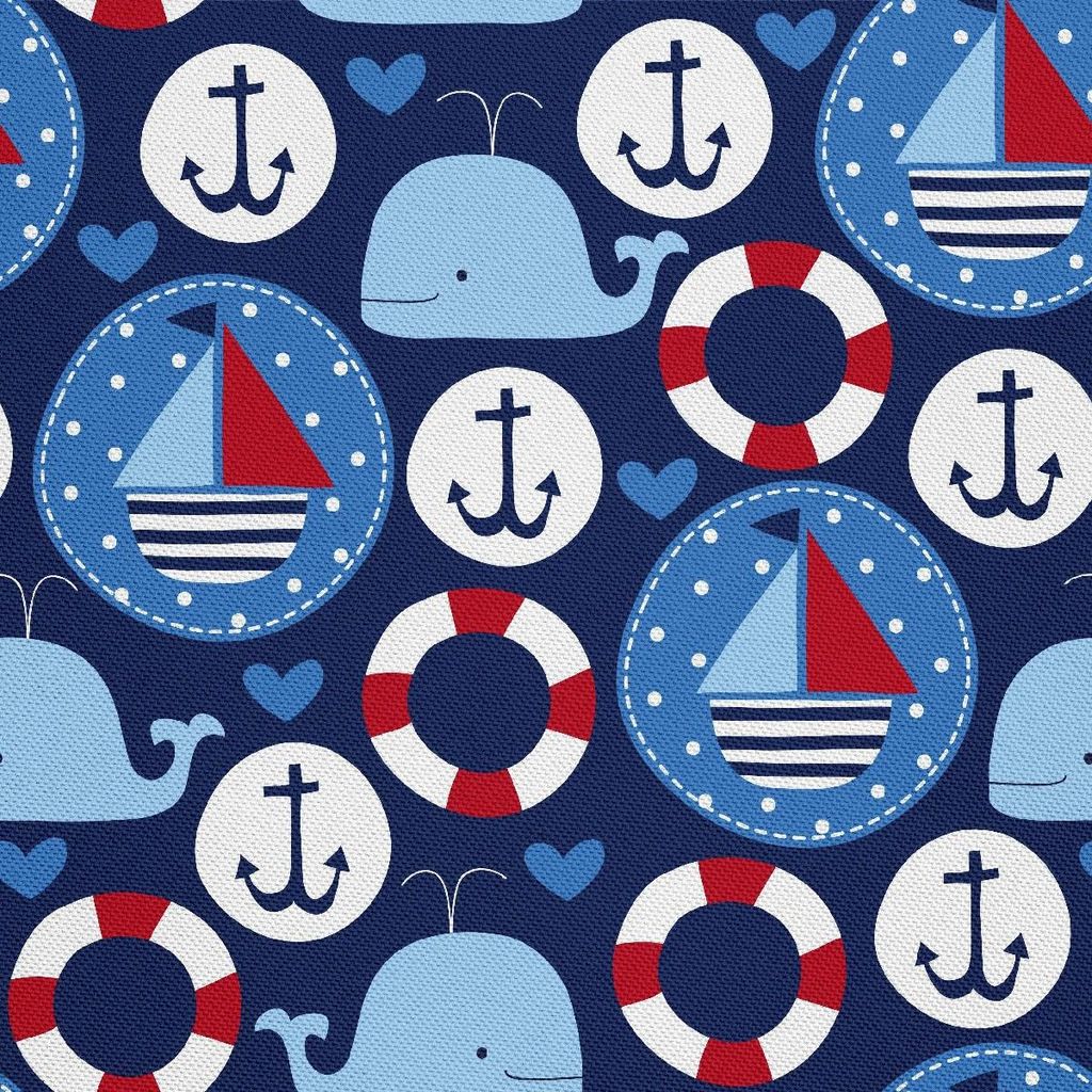 OUTDOOR DEKOSTOFFE OXFORD - Motiv Segelboote Wale