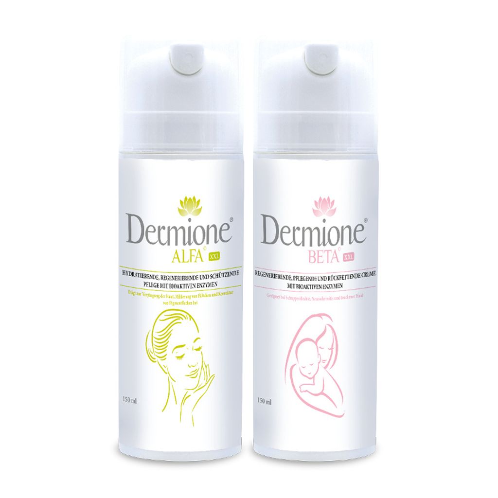 Dermione - TAGES- UND NACHTPFLEGEPAKET FÜR AUSGEWOGENE HAUT – XXL