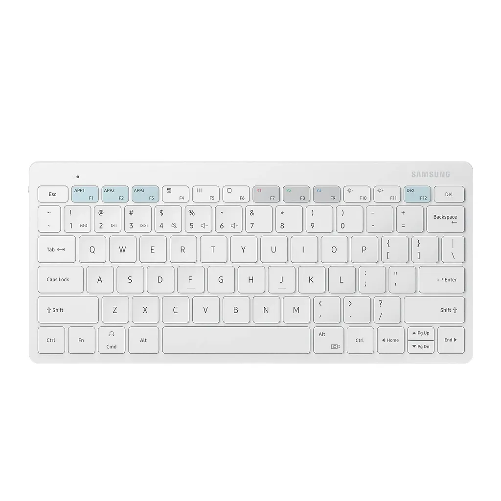 Clavier Sans Fil Multi-Dispositifs pour Samsung avec Touches Silencieuses