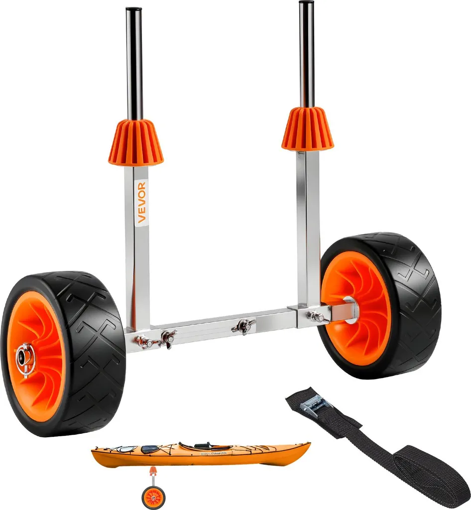 Chariot de Transport pour Canoë et Kayak VEVOR avec Roues Increvables