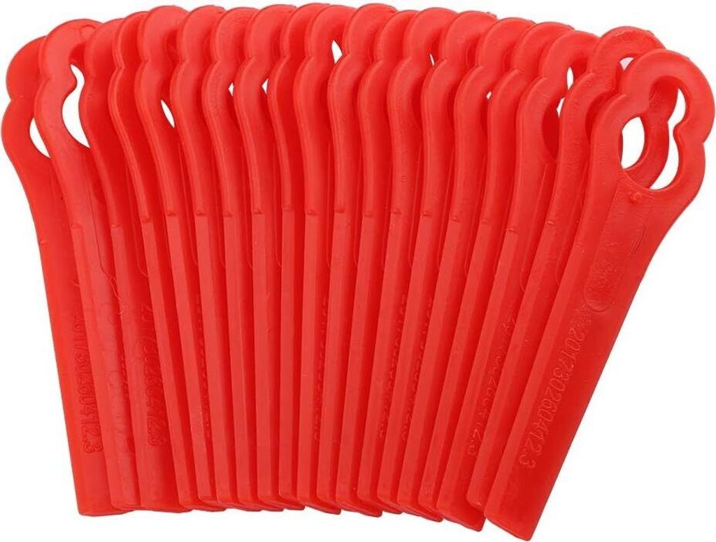 100PCS Rasentrimmer Messer Kunststoff Ersatzmesser für FRT18A FRT18A1 Kunst 46155 FRT20A1 Zubehör Rasenmähermesser