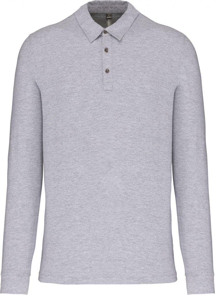 Kariban Langarm-Polohemd für Herren aus Jersey