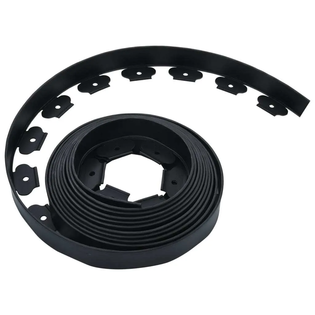 Bordurette de pelouse 10 m ajustable avec kit de 30 clous de maintien