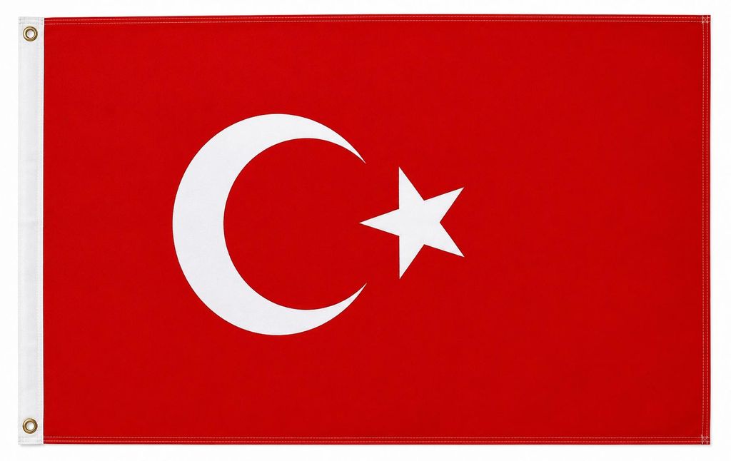 Flagge Türkei 90 x 150 cm - Fahne- reißfest - rissfest - Produktbild 