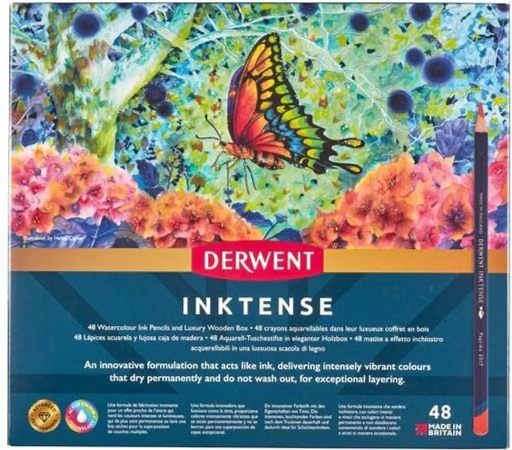 Set de Dessin Inktense 48 Couleurs pour Illustration et Design Textile