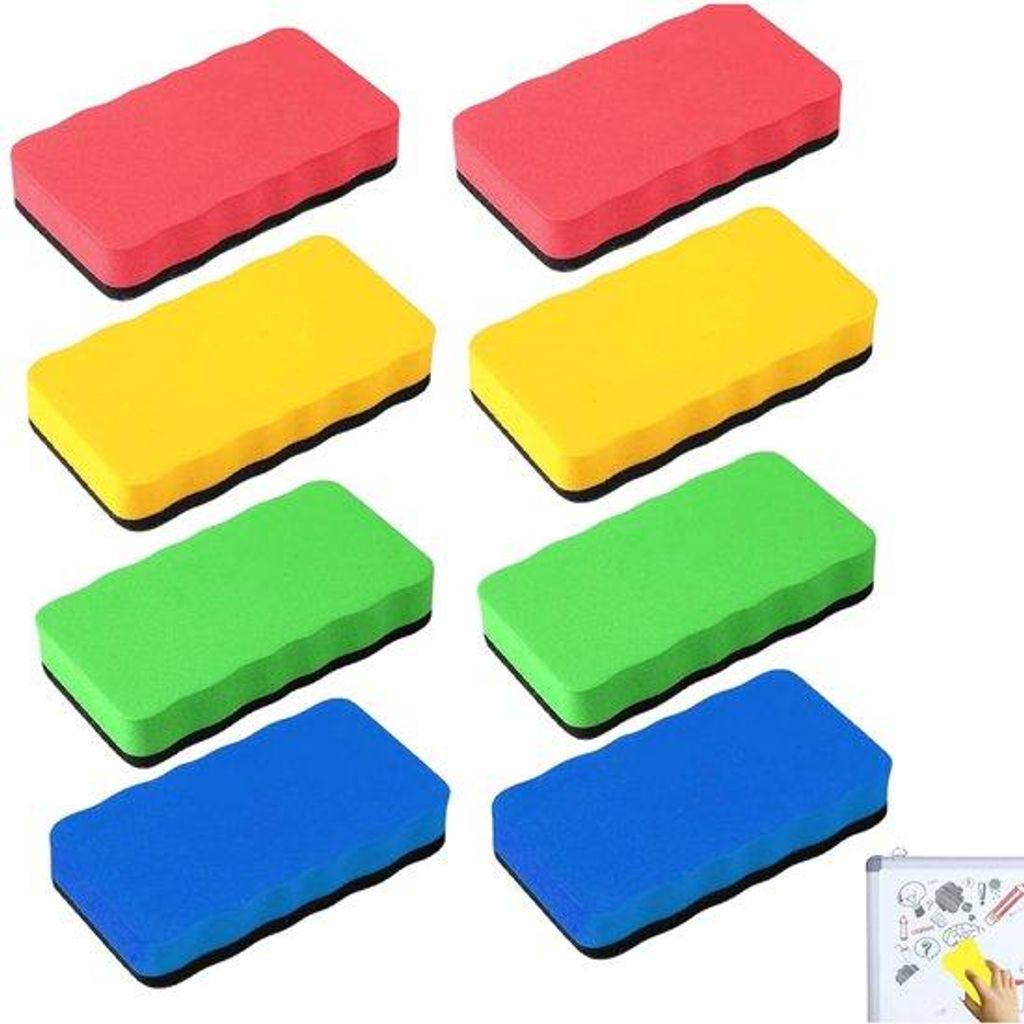 Whiteboard Wisser Magnetisch 10.5x5.5x2cm für Tafel, Kühlschrank, Pinnwand, Bürotisch