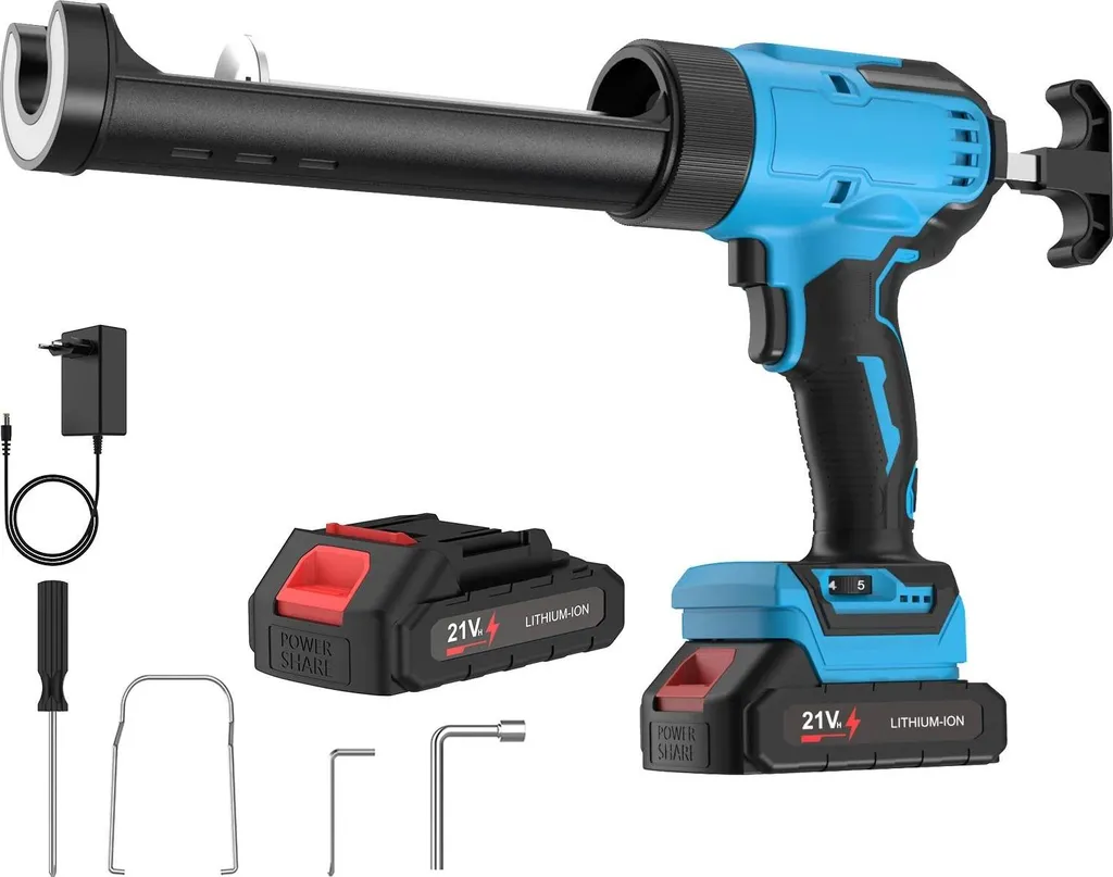 Pistola Elettrica per Fughe Professionale - 6 Velocità e Display LED