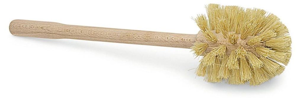 Nölle Profi Brush WC-Bürste aus Holz mit Naturfibre, 39 cm, Ø 90 mm | 1 Stück