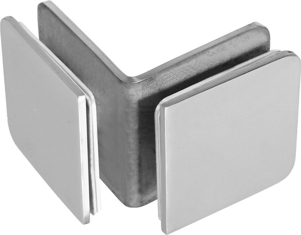 Edelstahl Chrom Glashalter 8mm 8,38mm 8,76mm 10mm Klemmhalter Glasklemme Glas B