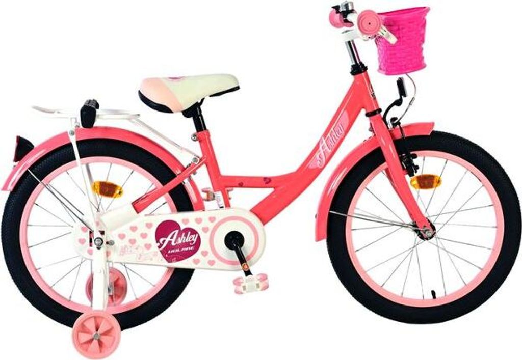 Volare Ashley Kinderfahrrad - Mädchen - 18 Zoll - Rosa/Rot Produktbild 
