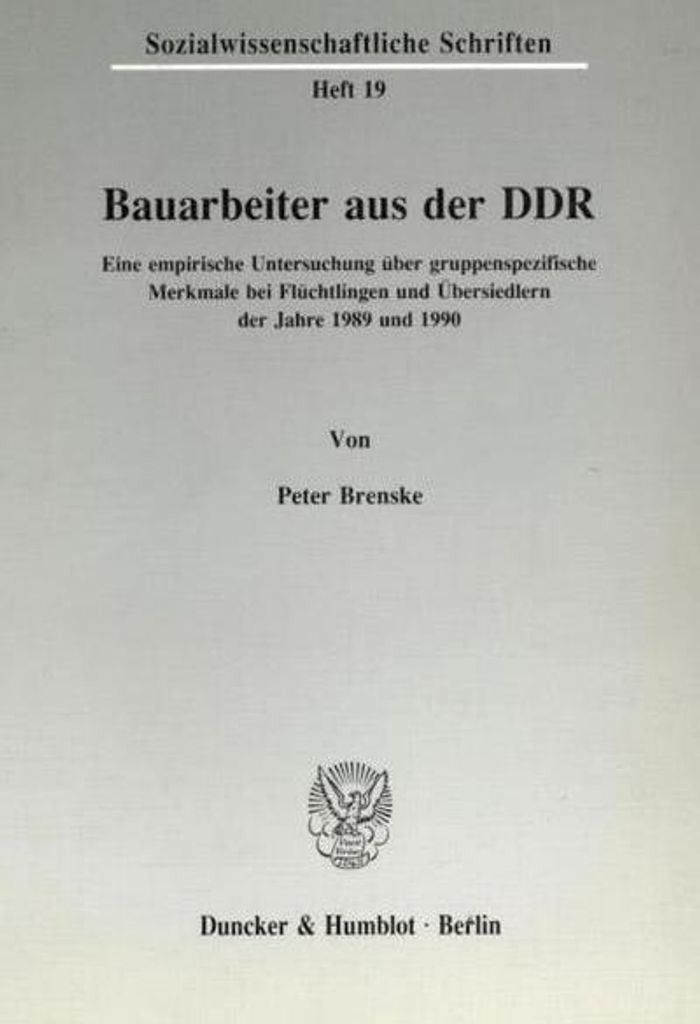 Bauarbeiter aus der DDR.