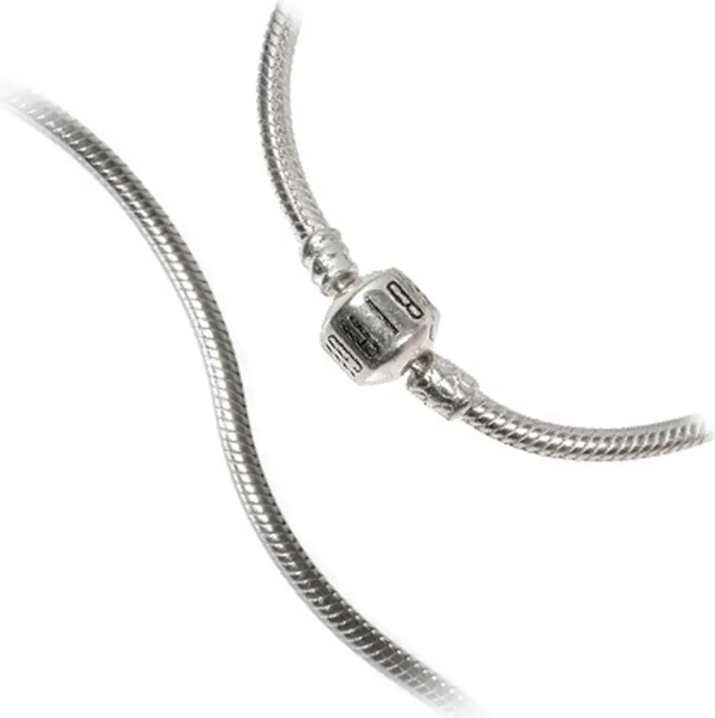 Bracelet base pour charms Carlo Biagi 17cm en argent pour femme BRCS17