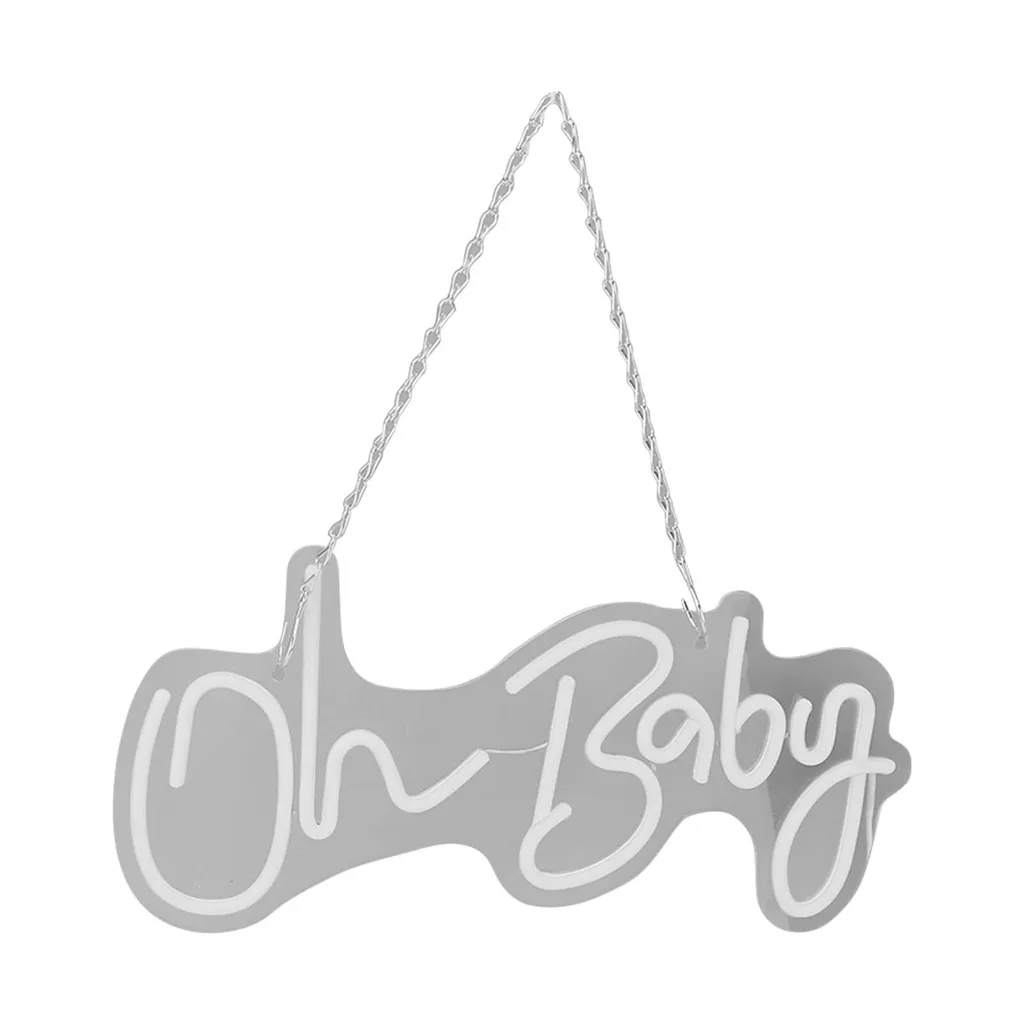 Lampe néon Oh Baby LED incassable et sécurisée pour chambre d'enfant