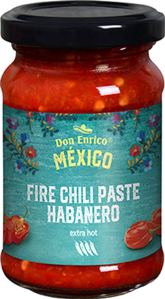 Fire Chili Paste HABANERO *Extra Hot* von Don Enrico Mexico, 100g