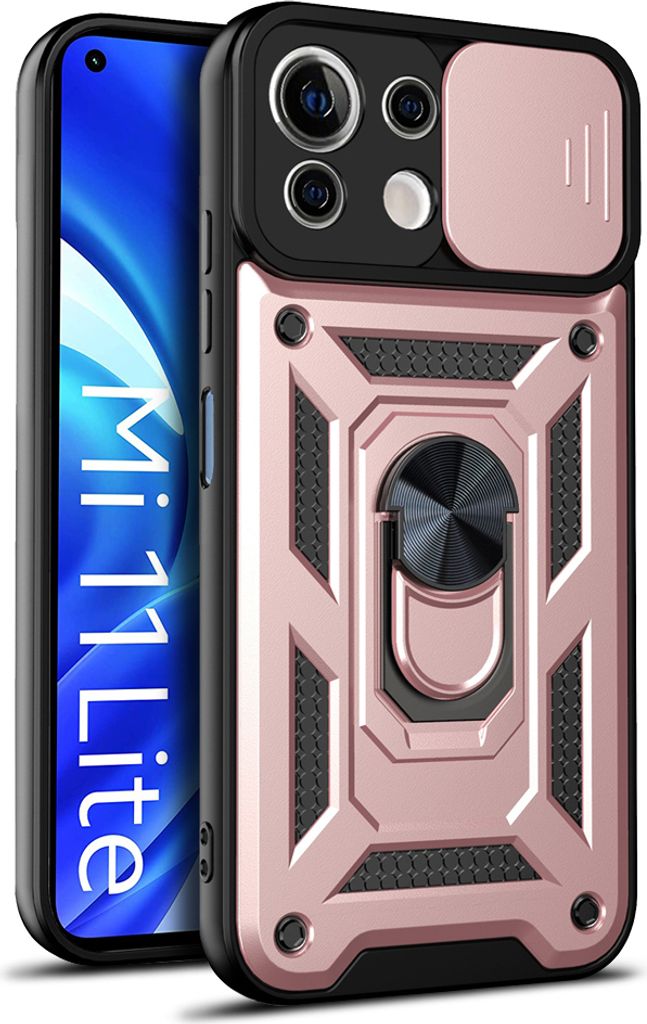 Xiaomi Mi 11 Lite Hülle mit 360° Drehbarer Magnetische Ring Ständer Halter Dia Kameraschutz TPU Bumper Silikon Schutzhülle für Xiaomi Mi 11 Li...