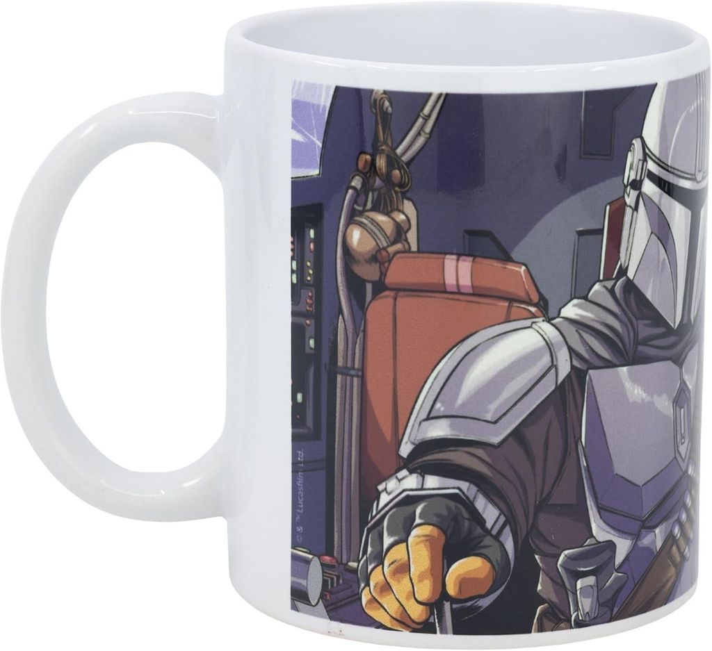 Taza The Mandalorian Razor Crest Star Wars Cerámica 325 mls Imagen del producto 