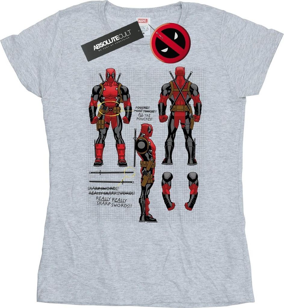 Marvel - T-Shirt für Damen BI17961 (L) (Grau)