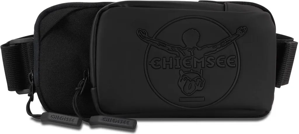 CHIEMSEE Sport Waist Bag - Marsupio Nero per Palestra e Running