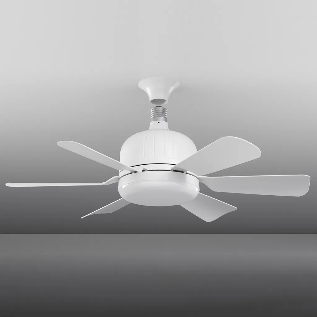 Lampe de ventilateur de plafond LED avec télécommande - Modèle V7-White - 6