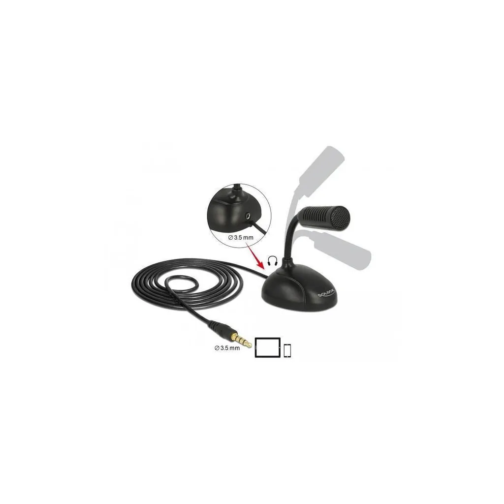 Micro cravate omnidirectionnel Delock avec prise jack pour tablette iOS - 2