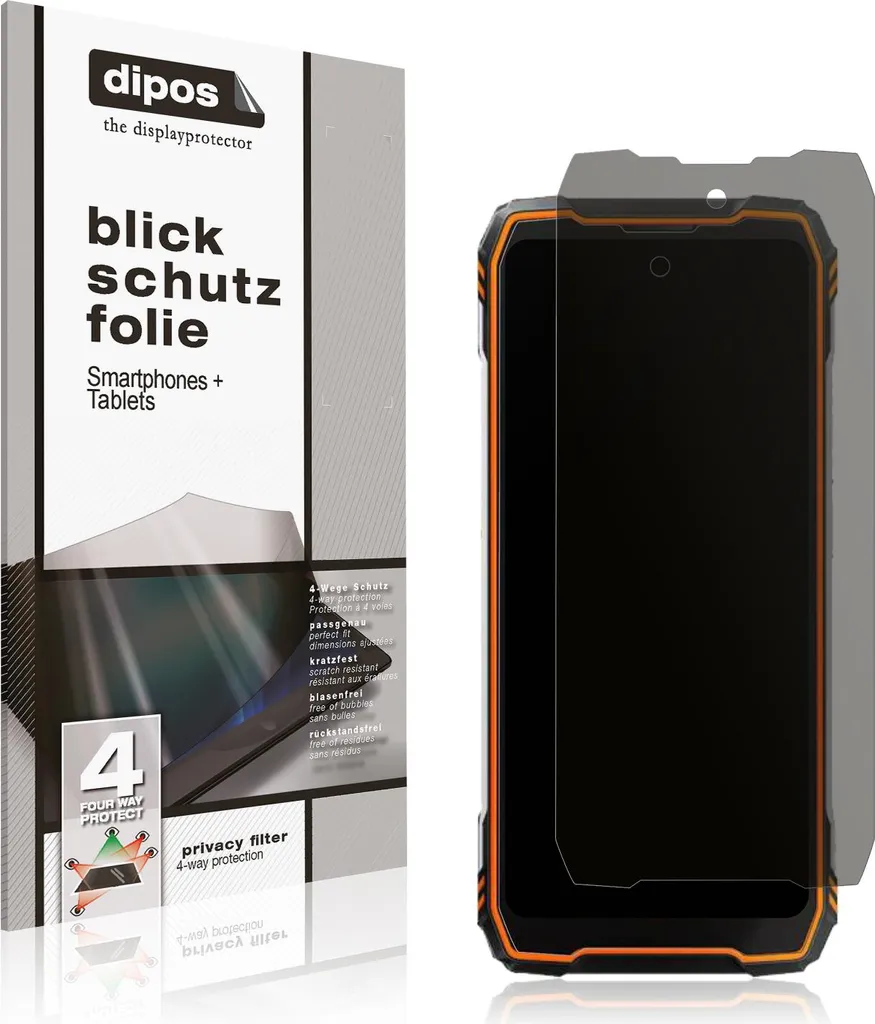 Proteggi Schermo Blackview Oscal Tank 1 Privacy 4D - Antispia 360°