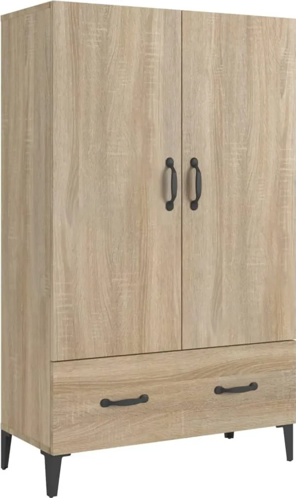 Credenza Moderna SYFAX Rovere Sonoma 70x31x115 cm | Eleganza Minimal