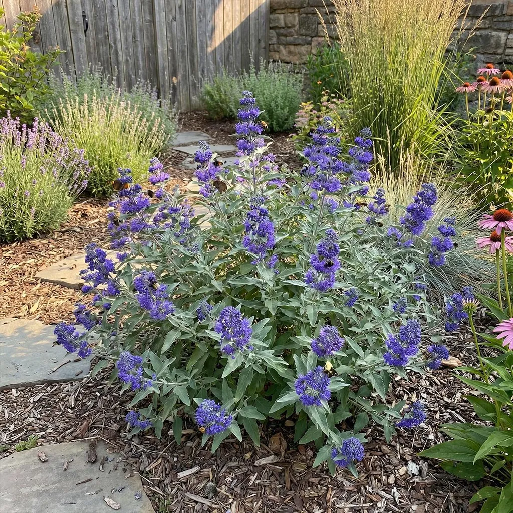 Arbuste Barbe-Bleue Dark Knight en Pot de 19cm - Plantes de Jardin Rustiques