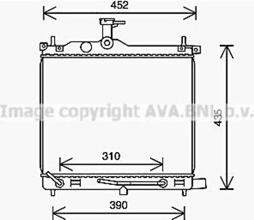 Radiateur moteur pour Hyundai i10 idéal pour remplacement après fuite