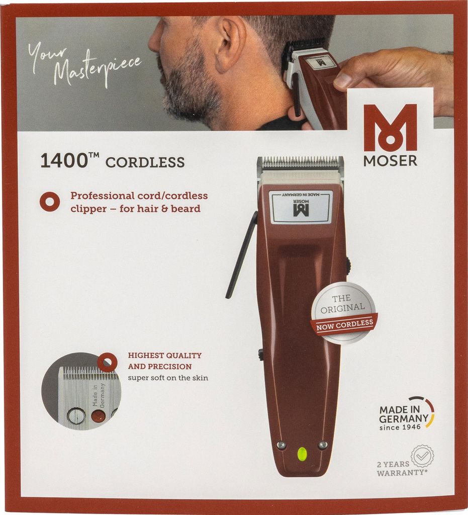 Moser 1400 Cordless Haarschneidemaschine 0,7 - 3 mm ( Produktbild 