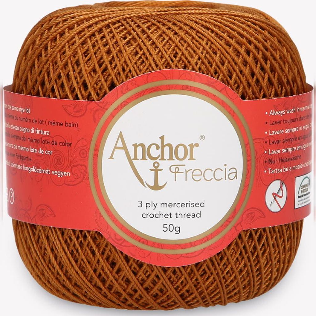 Anchor Freccia 12 – Feines Baumwollgarn für filigranes Häkeln (Color 00309)