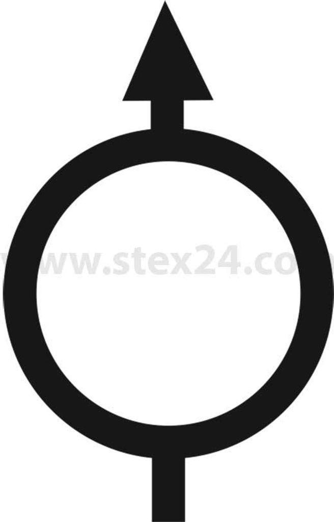Georg Schlegel Bezeichnungsschild Grafik-Symbol Pumpe allgemein weiß - 1 Stück