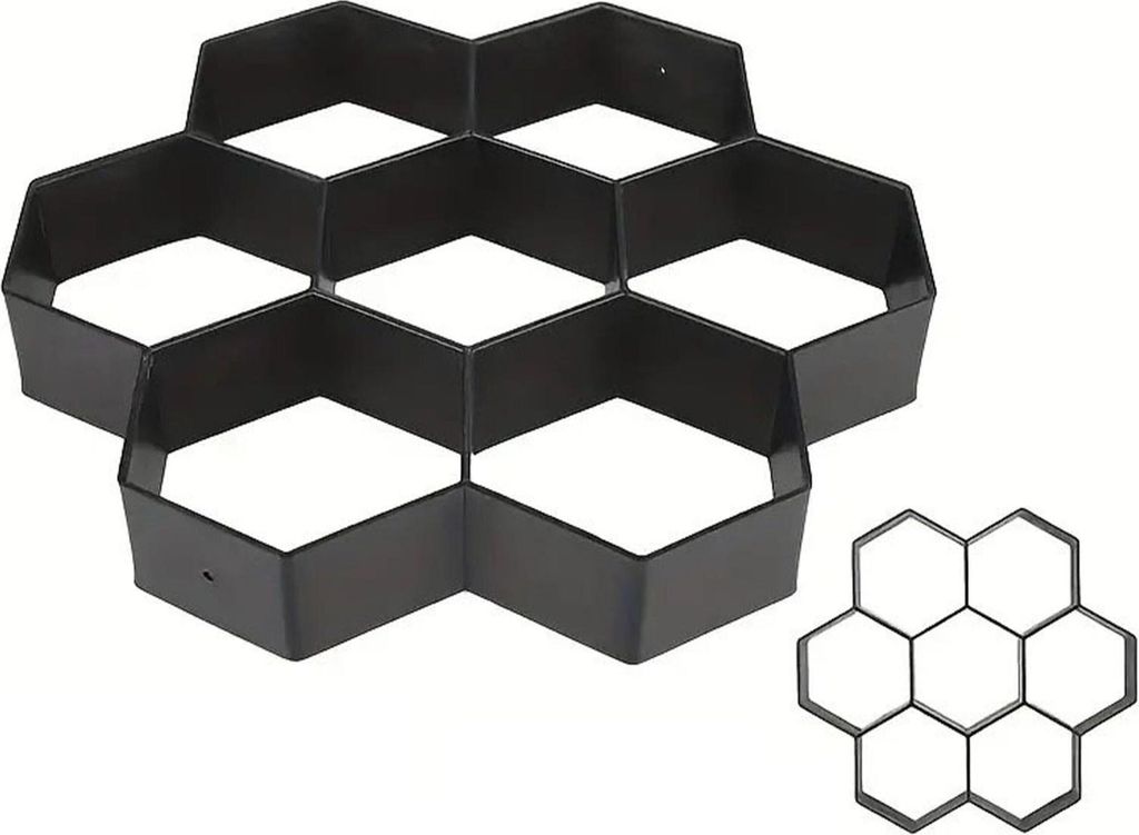 Wabenförmiges Pflasterform-Set, 2er-Pack, wiederverwendbarer Kunststoff