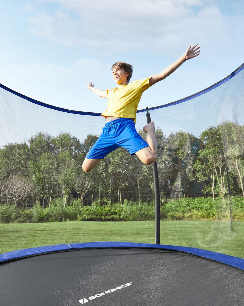 SONGMICS trampolína Ø 305 cm s žebříkem + síť + tyče + kryt Obrázek produktu 1