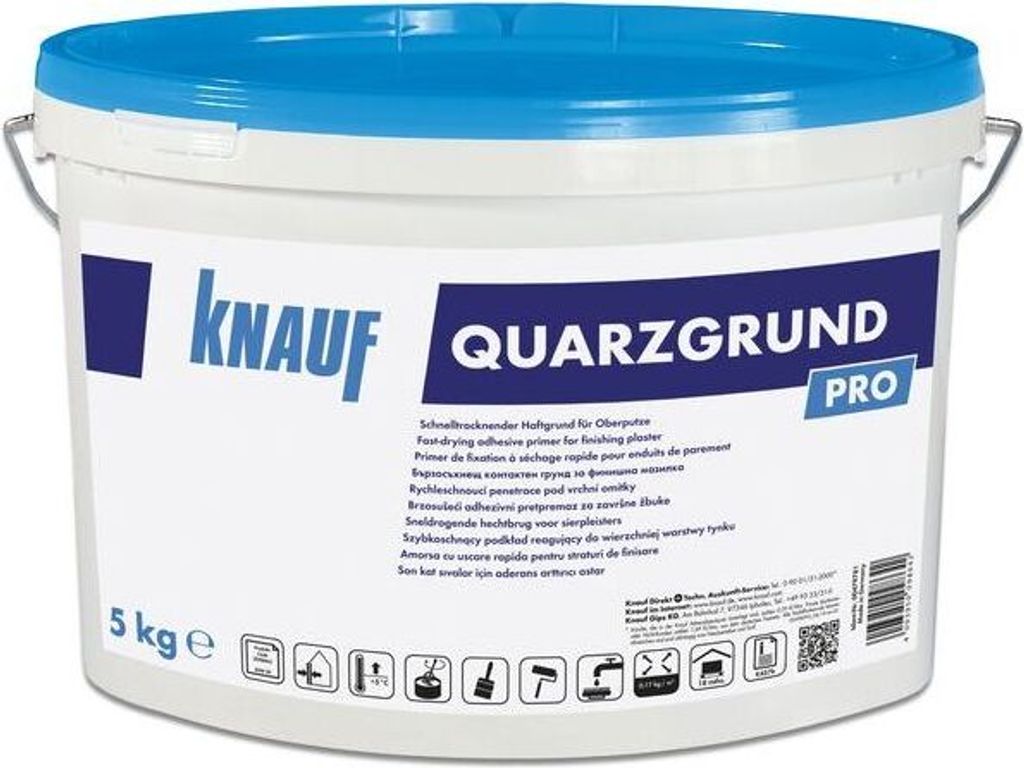 Knauf Quarzgrund Pro weiß pigmentiert 15kg/ Eimer