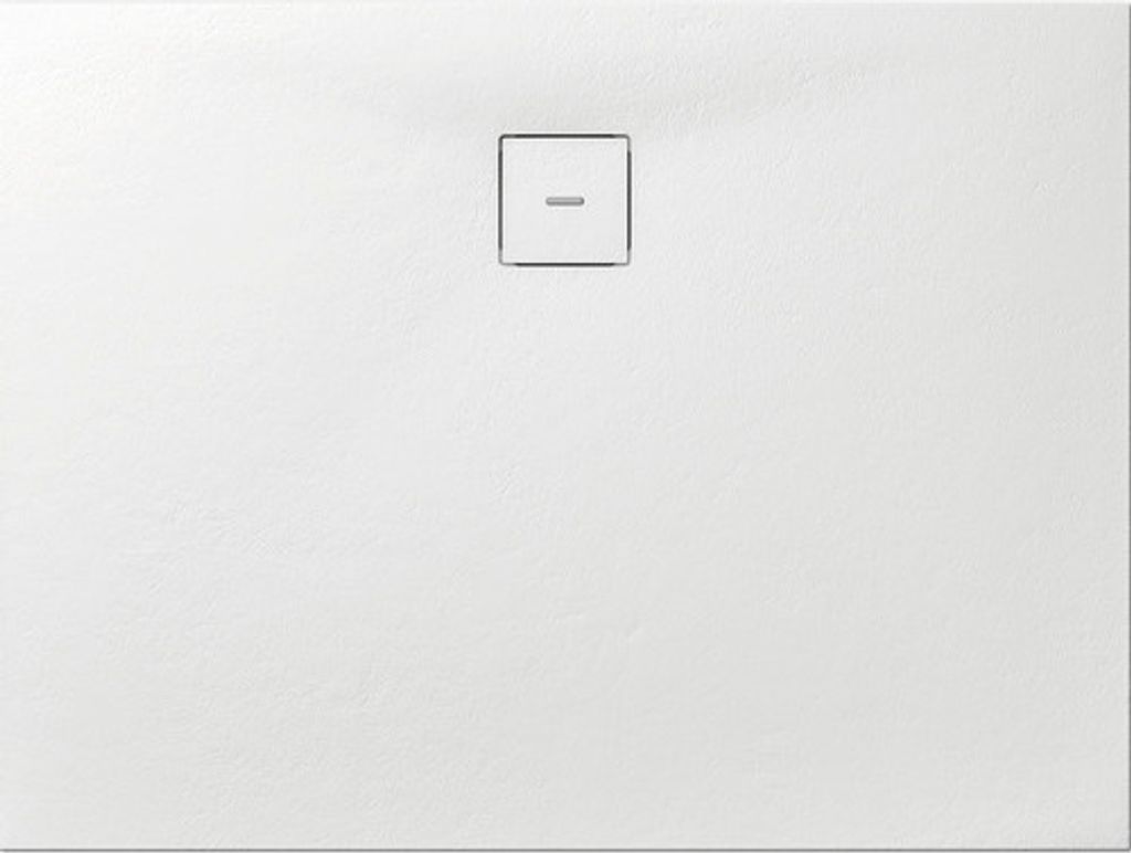 Duschwanne Mineralguss BREUER Modern Line Steinoptik weiß 90 x 100 cm