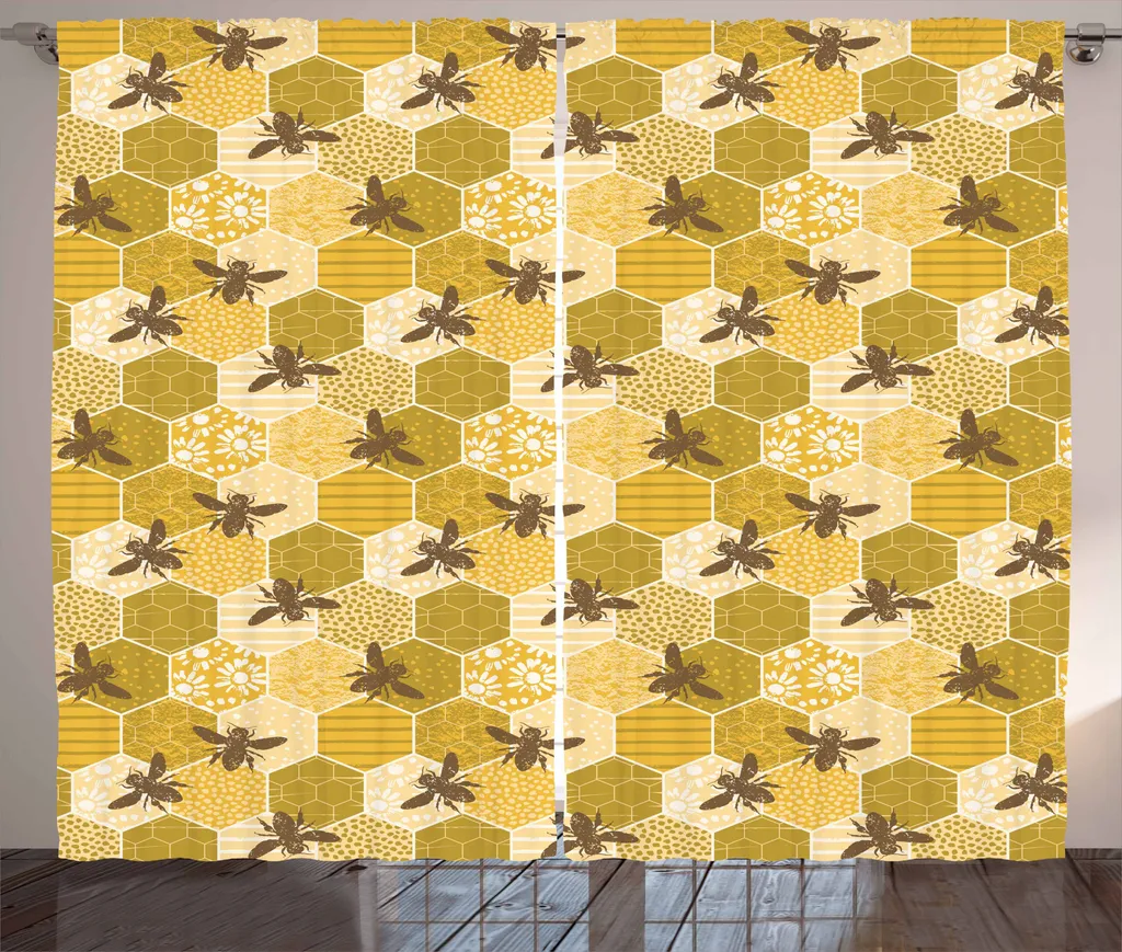 Tenda Motivo Api ABAKUHAUS 280x175 - Texture Rustica per Soggiorno