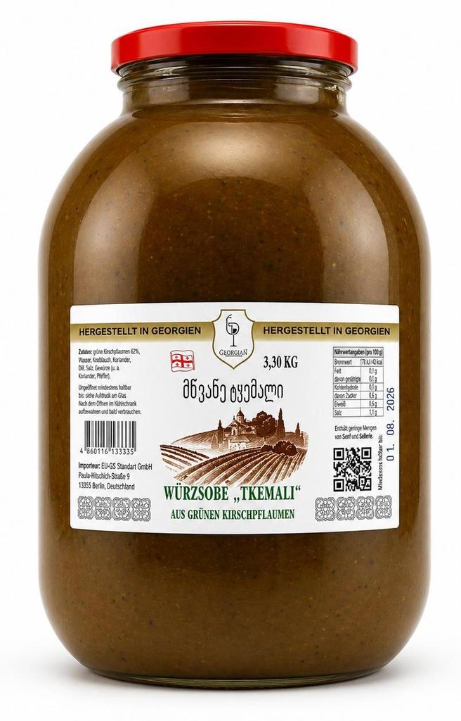 Würzsoße Tkemali grün 3000ml Produktbild 