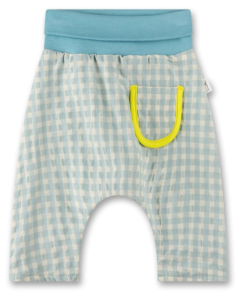 Sanetta Pure Mädchen-Sweathose blau kariert 56